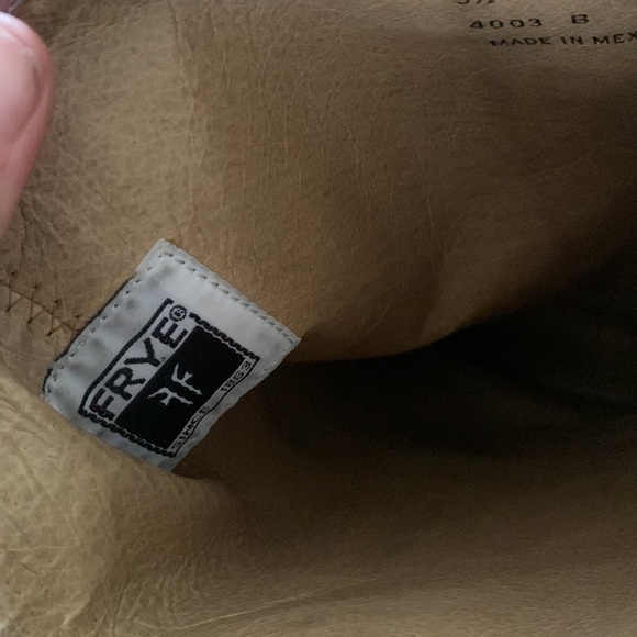 Frye Brown Shirley Leather Knee‎ High Tall Boots Women's Size 5 1/2 B riding - Picture 5 of 16